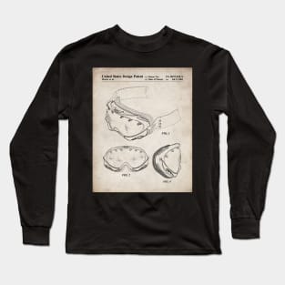 Ski Mask Patent - Ski Instructor Ski Fan Art - Antique Long Sleeve T-Shirt